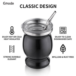 Emode-taza <span class=keywords><strong>Mate</strong></span> <span class=keywords><strong>de</strong></span> doble pared <span class=keywords><strong>de</strong></span> acero inoxidable 304, taza blanca <span class=keywords><strong>de</strong></span> 8OZ, 235ml, juego <span class=keywords><strong>de</strong></span> <span class=keywords><strong>Yerba</strong></span> <span class=keywords><strong>Mate</strong></span> <span class=keywords><strong>de</strong></span> <span class=keywords><strong>Argentina</strong></span> - Product Image 4