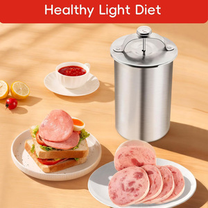 Marmite à viande en acier inoxydable avec thermomètre, pot à ragoût, outil pour la préparation du jambon, pour la cuisine domestique - Product Image 5
