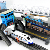 Pista De automobiles Juguetes voiture électrique course piste Train Train jouet Train ensemble jouets à fente