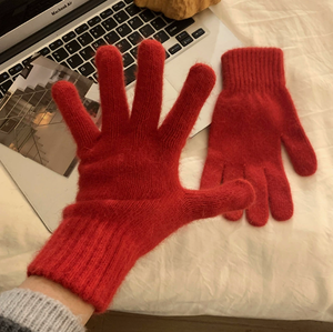 <span class=keywords><strong>Guanti</strong></span> Invernali per Ragazze in Pura Lana di Coniglio, Altamente Elastici, Monocolore, Comodi e Morbidi - Product Image 6