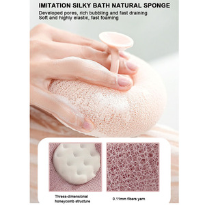 Bán Buôn Mềm Hướng Dương Mini Tắm Bóng Cốc Hút Lưới Pouf Miếng Bọt Biển Tẩy Tế Bào Chết Cơ Thể Scrubber Rửa Mướp Tắm Làm Sạch Bàn Chải - Product Image 2