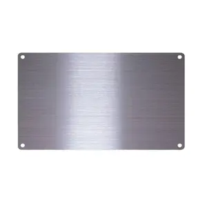 Plaque signalétique personnalisée en acier inoxydable Étiquette métallique en aluminium Plaque signalétique en métal vierge gravée avec logo en laiton