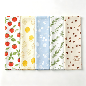 Pure Cotton Lovely <b>Fruit</b> Mushroom Cloud Digital Print Eco Friendly Reusable Absorbent Dish Tea Towel for Kitchen - Product Image 3