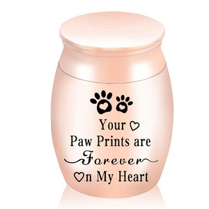 Kecil merah muda Pet kremasi guci Mental Memorial kenang-kenangan kotak untuk kucing & anjing pemakaman abu guci untuk kucing & anjing - Product Image 6