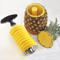 Hete Verkoop Product 304 Roestvrij Staal Ananas Snijmachine Dunschiller Fruit Corer Snijmachine Keuken Easy Tool Ananas Spiraal Snijder Nieuw