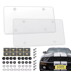 Y0273 Cadre de <span class=keywords><strong>plaque</strong></span> d'<span class=keywords><strong>immatriculation</strong></span> transparent pour voiture, protection plate transparente pour <span class=keywords><strong>plaque</strong></span> d'<span class=keywords><strong>immatriculation</strong></span>, accessoires de véhicule - Product Image 1