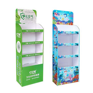 Standar tinggi portabel lipat kertas bergelombang parfum toko rak Tampilan promosi penjualan - Product Image 2