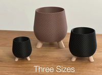 Pot de plante créatif personnalisé avec pieds, imprimé en 3D, jardinière décorative pour plantes succulentes, fleurs, décoration intérieure