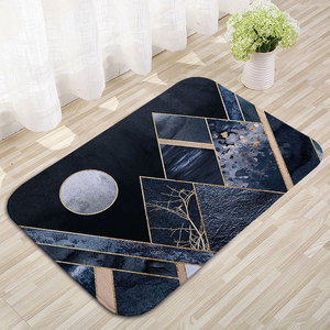 Alfombrillas de franela transfronterizas, tapetes para puertas, estampados por transferencia térmica, creativos de Shanhe, absorbentes y antideslizantes para cocina y baño - Product Image 1