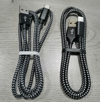 Accessoires pour téléphone, câble de charge rapide USB tressé en nylon, type C, 180 degrés, pour téléphones mobiles Android