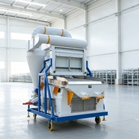 Nettoyeur d'air à haute efficacité, déstonneuse automatique, équipement de nettoyage de grains pour ligne de production de traitement des semences