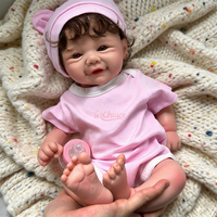 Poupées Reborn Vivienne durables de 12/17 pouces, entièrement en silicone, réalistes, anatomiquement correctes, avec cheveux implantés, objet de collection artistique, jouet cadeau