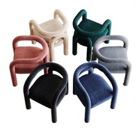 Fauteuil d'appoint individuel GEDO Nordic pour salon, chaise de loisirs en métal