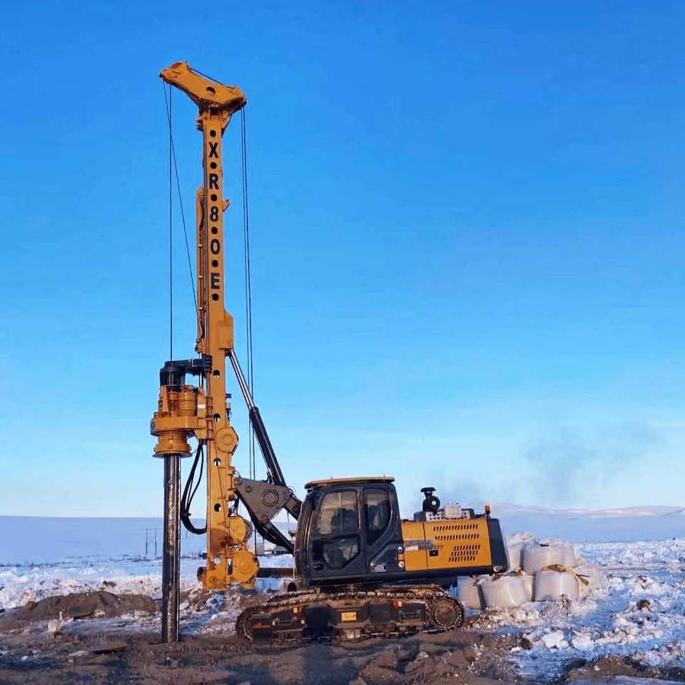 XR80E Electric Powered 80kN Max. Pulling Force 24M Drilling Depth 27Ton ...