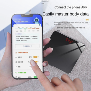 Compteur de calories de graisse corporelle Fitness <span class=keywords><strong>personne</strong></span> de santé personnelle humaine 180KG USB LED affichage LCD application intelligente balance de pesée - Product Image 2