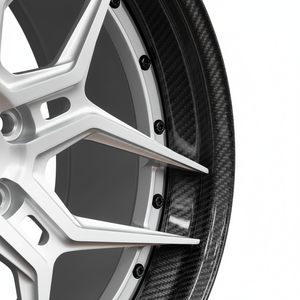 Jantes en fibre de carbone forgées ultra-légères en 2 parties pour Mercedes Classe S et <span class=keywords><strong>Audi</strong></span> <span class=keywords><strong>RS6</strong></span> RS7 |   Jantes en carbone véritable de 19, 20, 21 et 22 pouces - Product Image 3