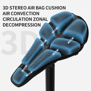 Nuevo cojín de aire <span class=keywords><strong>para</strong></span> <span class=keywords><strong>bicicleta</strong></span>, <span class=keywords><strong>airbag</strong></span> 3D, cómodo, inflable, transpirable, <span class=keywords><strong>para</strong></span> montar en montaña, funda de asiento de <span class=keywords><strong>bicicleta</strong></span> súper suave - Product Image 4
