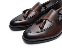 Mocassins classiques pour hommes en cuir véritable à pampilles, faits main, pour affaires et occasions décontractées – Meilleures ventes