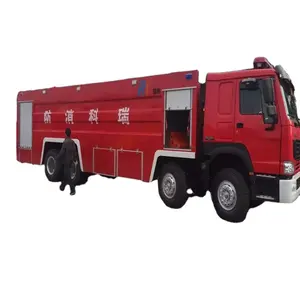 Sinotuck 19 Ton şasi 8000 litre dizel yakıt tankeri itfaiye kamyonu yeni durum manuel şanzıman Pumper