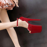Grandes chaussures de pole dance COS 20 cm à talons très hauts, sexy, pour boîte de nuit, sandales à bout ouvert pour strip-teaseuse, vêtements de danse, plateforme exotique, pour le quotidien