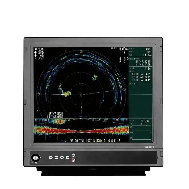 Monitor lcd colorido, HM-2617 17 ''/HM-2619 19"/HM-2624 24 polegadas para ectronia marinha acessórios/radar marinho/echo