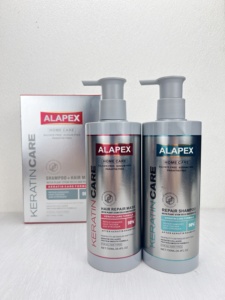 Kit de soin capillaire à la kératine Alapex 98% Lissage des cheveux <span class=keywords><strong>Sans</strong></span> sulfate et <span class=keywords><strong>sans</strong></span> sodium Soins hydratants quotidiens Shampooing Masque capillaire - Product Image 2