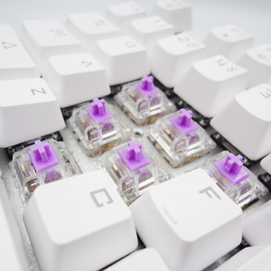 Interrupteur linéaire DUROCK L4 67g Interrupteur violet crème avec boîtier transparent clair Série L Interrupteurs mécaniques linéaires L4 - Product Image 3