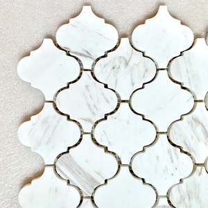 Design del bagno delle mattonelle di <span class=keywords><strong>mosaico</strong></span> della lanterna di migliore qualità, <span class=keywords><strong>mosaico</strong></span> delle mattonelle della parete esterna della lanterna bianca - Product Image 1
