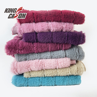 Tissu en fausse fourrure douce Kingcason 100% polyester tricoté 185GSM, largeur 220CM, pour textiles de maison, housses de canapé, sacs et jouets