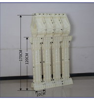 Dernier modèle de moule en plastique pour balustre décoratif en béton coulé sur place, hauteur 120 cm, en vente, moule pour clôture en béton, moule de fabrication préfabriquée