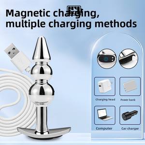 Sexbay <span class=keywords><strong>Plug</strong></span> Anale Elettrico in Metallo con Telecomando, 10 Frequenze di Vibrazione, Giocattolo Sessuale per Uomini - Product Image 5
