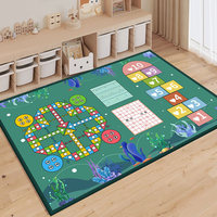 Maßgefertigte Kinder-Spielmatte mit Cartoon-Stadtstraßen-Muster, Weicher Rutschfester Großer Teppich für Kinderzimmer, Spielboden-Teppich nach Maß