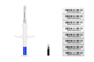 Microchip d'identification animale le plus vendu, transpondeur pour chien avec seringue, puce en verre Icar pour FDX-B 134,2 kHz pour animaux de compagnie - Product Image 3