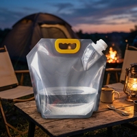 Pochettes souples transparentes réutilisables avec bec verseur pour boissons, sauces, eau et bière, personnalisables avec logo