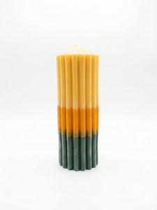 3 Color Layered Cylinder Pillar <b>Candle</b> Luxury <b>Scented</b> Soy Wax Modern Geometric Decorative <b>Candles</b> for Home Decor -OEM Service - Product Image 1