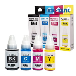 Inchiostro di ricarica compatibile premium a base d'acqua INK-TANK GI-490 GI490 GI 490 per stampanti <span class=keywords><strong>Canon</strong></span> Pixma G3411 G2410 G2411 - Product Image 1