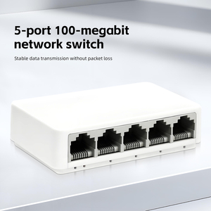 Switch Ethernet Rápido Tshield ZX-F1005S <span class=keywords><strong>de</strong></span> 5 Puertos, 10/100Mbps 1Gbps, Plástico, <span class=keywords><strong>de</strong></span> Escritorio, Sin Administración, Plug and Play, para Hogar y Oficina, en Stock - Product Image 2