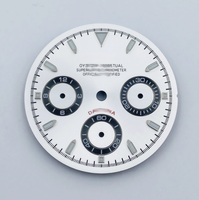BSQS Cadran Lumineux Vert Étanche en Acier Inoxydable 29,5 mm pour Pièces de Modification de Montre à Mouvement VK63