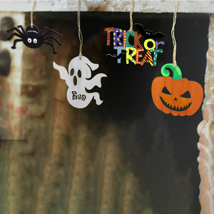 Mini fantôme Halloween ornements en bois suspendus <span class=keywords><strong>film</strong></span> <span class=keywords><strong>d</strong></span>'<span class=keywords><strong>horreur</strong></span> ornements pour Halloween/arbres de Noël écologique - Product Image 1