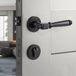 Manija de Puerta Interior de Latón de Alta Calidad, Manija de Puerta de Bronce Envejecido para Apartamento, Hotel, Villa, Sistema de Herrajes para Puertas de Madera - Product Image 4