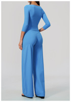 Ensemble 2 pièces de sport pour femme : haut de yoga sexy et respirant à épaules dénudées et pantalon de yoga taille haute à jambes larges – Vêtements de sport en gros