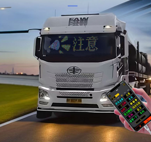 Pantalla LED suave para coche, pantalla de publicidad Flexible montada en vehículo USB, aplicación Bluetooth, ventana de cristal, pantalla de visualización de ojo de Diablo - Product Image 6