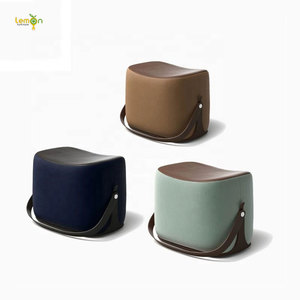 New Arrival Creative Design Modern Fabric <strong>Cushion</strong> Portable <strong>Stool</strong> for Hallway - Product Image 2