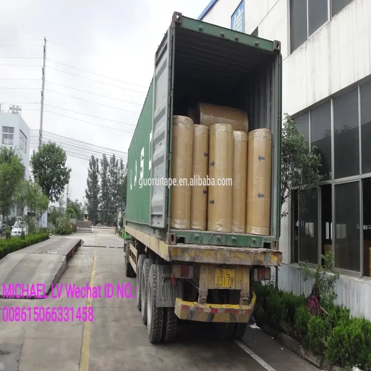 Our Factory BOPP Jumbo Roll Adhesive Tape for our Belarus Customers