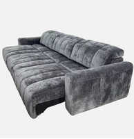 Canapé-lit électrique de luxe en velours, design européen, pour salon, avec éponge de 50 cm, idéal pour appartement, hôtel, villa, vente en gros