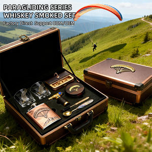 Ensemble de <span class=keywords><strong>parapente</strong></span> personnalisé fumé, cadeau d'entreprise pour les membres de la compétition, souvenir, whisky fumé, cocktail diamant, OEM/ODM - Product Image 2