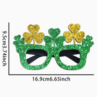 Regalos de Recuerdo para Fiestas, Adornos de Estilo Irlandés, Gafas Divertidas con Diseño de Trébol para el Día de San Patricio, Gafas Temáticas Irlandesas