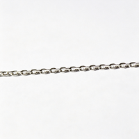 Cadena de Eslabones Planos Largos de Plata 925 al por Mayor, Cadena Rectangular Plana para Fabricación de Joyas, para Pulseras y Collares DIY