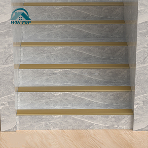 Win Top Profilé en alliage d'aluminium pour escaliers Anti Slip Stair Nosing Edge Trim Vinyl Cover Step Edge Protection Trim - Product Image 5