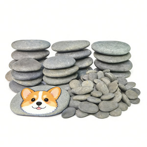 <span class=keywords><strong>Piedras</strong></span> de Río Coloridas Pintadas a Mano, Guijarros Grises Planos, <span class=keywords><strong>para</strong></span> Crear Manualidades, <span class=keywords><strong>Piedras</strong></span> Decorativas Pintadas - Product Image 1